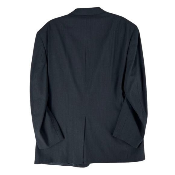Hart Schaffner & Marx Navy Wool 2 Button Blazer - Picture 2 of 13